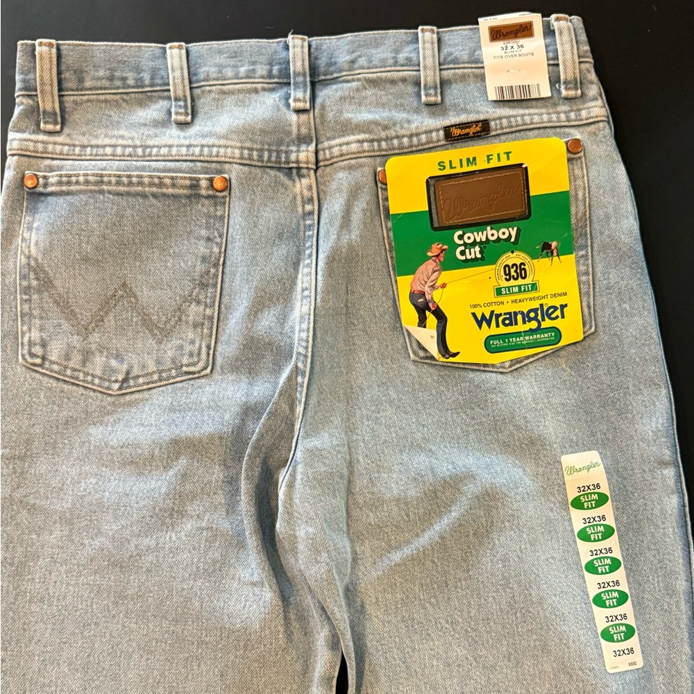 Men’s Wrangler 936 Slim Fit cowboy cut 32x36